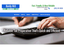 Tablet Screenshot of hardyhilltax.com